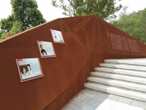 大东耐候钢挡土墙